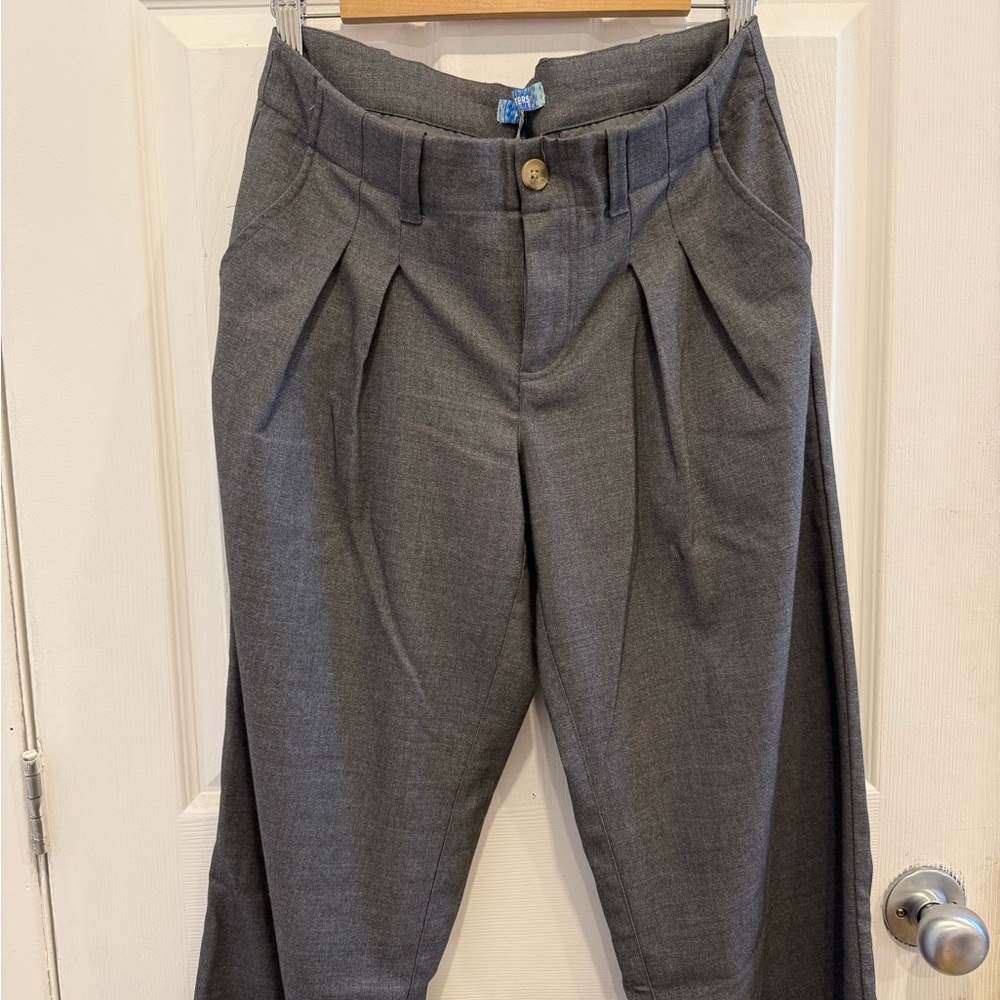 Urban Outfitters Gray Pleated Trousers